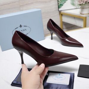 Prada Women's Dark Burgundy Heels